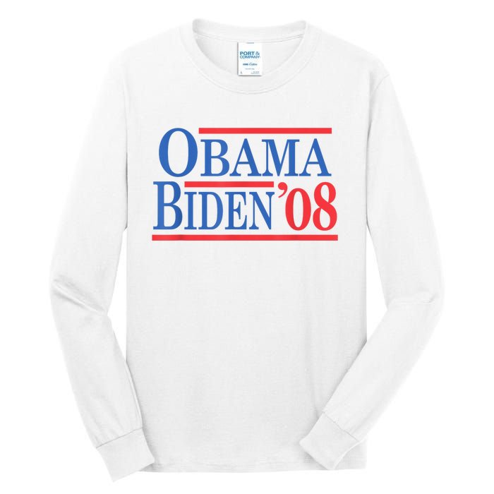 Vintage Barack Obama Joe Biden 2008 Tall Long Sleeve T-Shirt