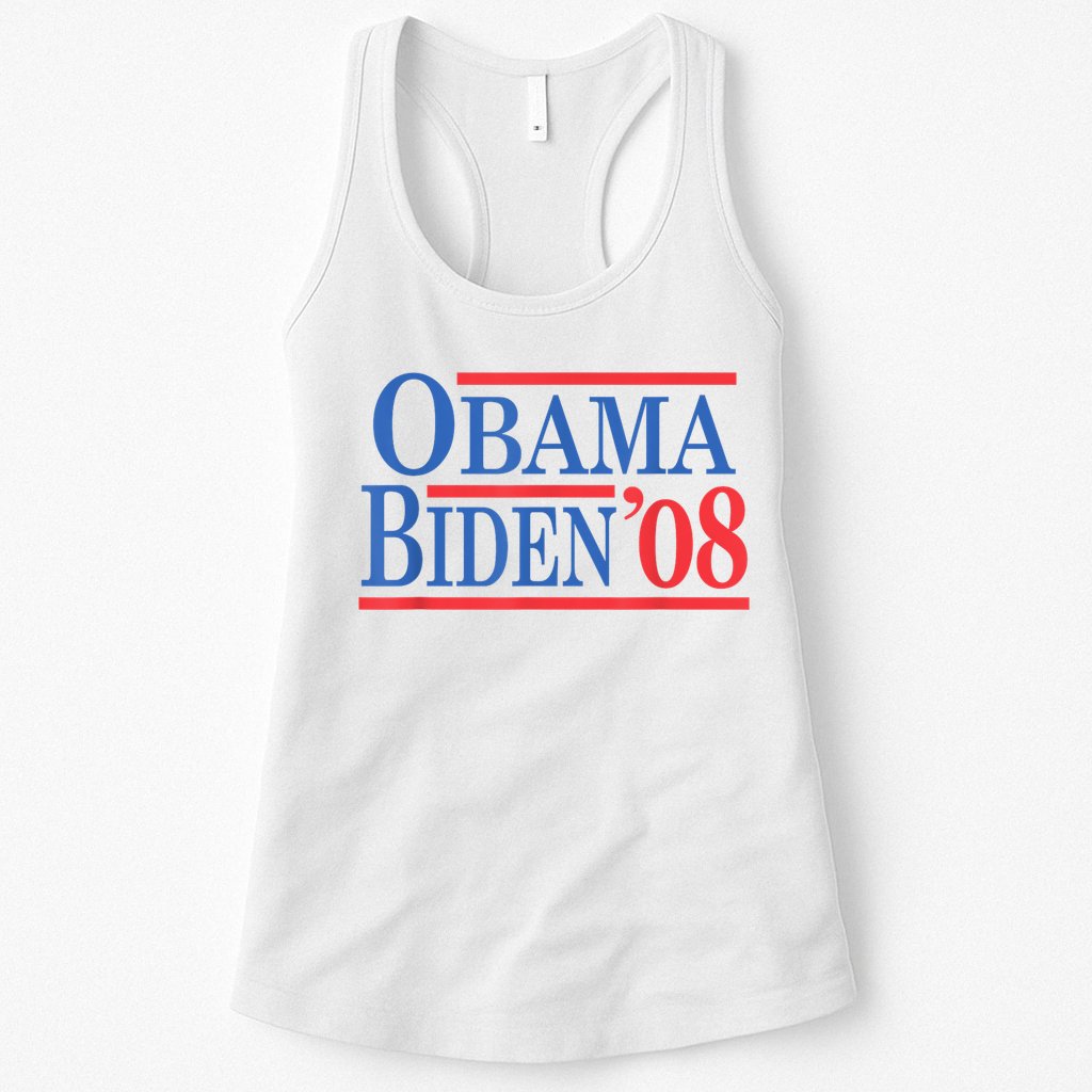 Vintage Barack Obama Joe Biden 2008 Womens Tank Top