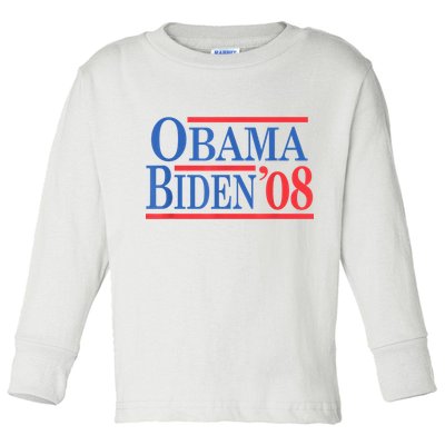 Vintage Barack Obama Joe Biden 2008 Toddler Long Sleeve Shirt