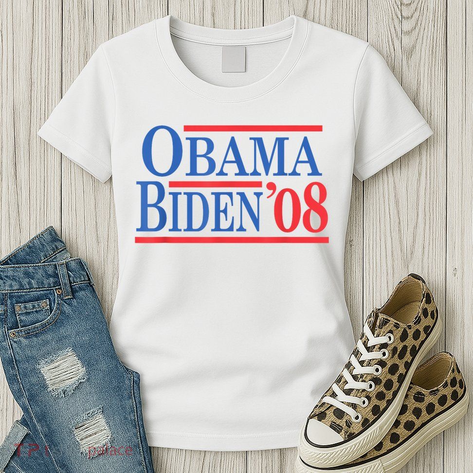 Vintage Barack Obama Joe Biden 2008 Womens T-Shirt