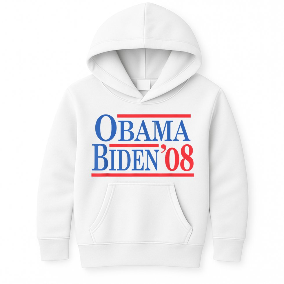 Vintage Barack Obama Joe Biden 2008 Kids Hoodie