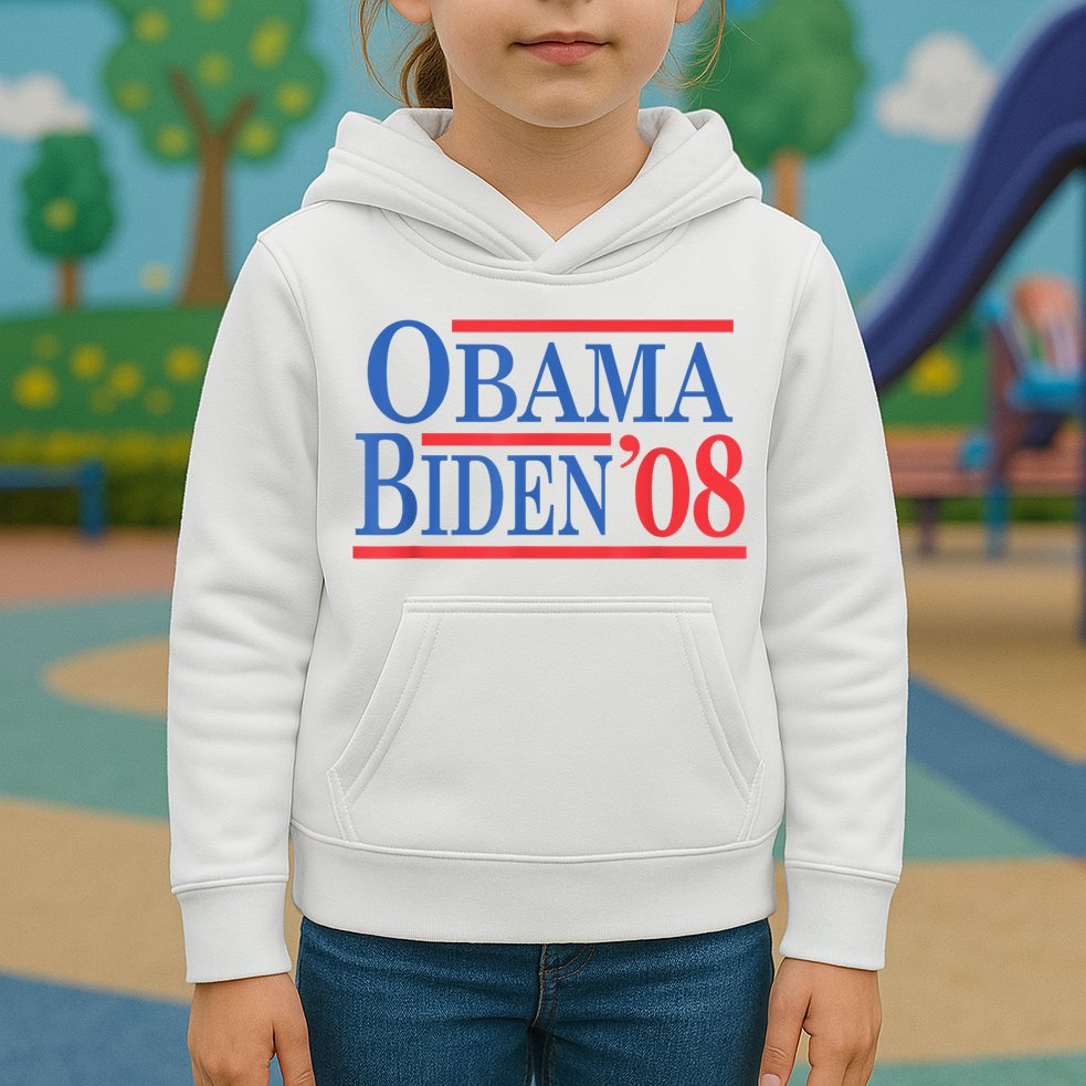 Vintage Barack Obama Joe Biden 2008 Kids Hoodie