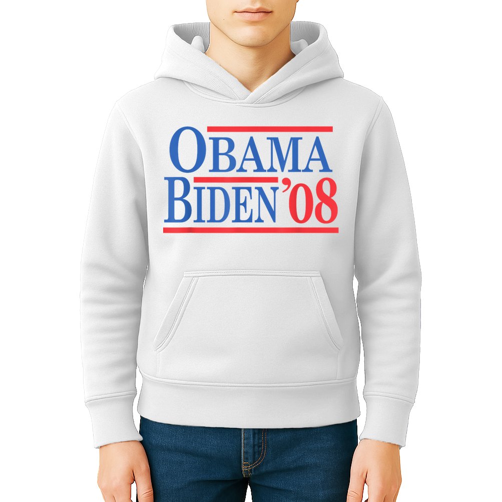Vintage Barack Obama Joe Biden 2008 Kids Hoodie