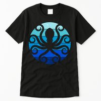 Vintage Blue Octopus Emblem Tall T-Shirt