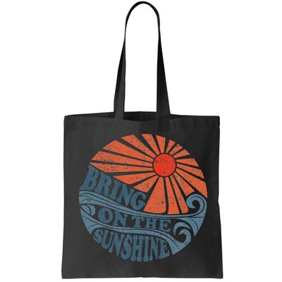 Vintage Bring On The Sunshine Cute Retro 70S Beach Vacation Bag