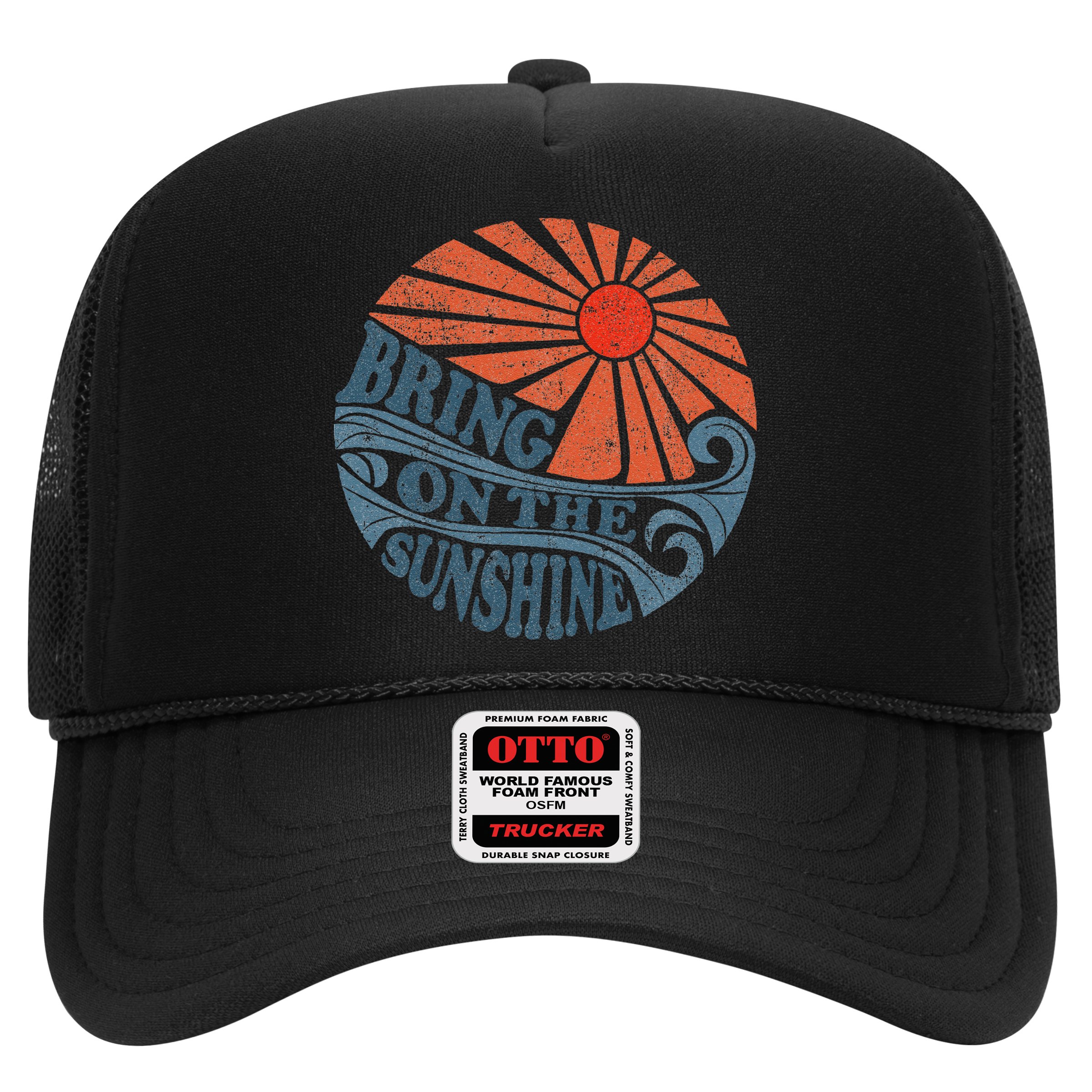 Vintage Bring On The Sunshine Cute Retro 70S Beach Vacation Hat
