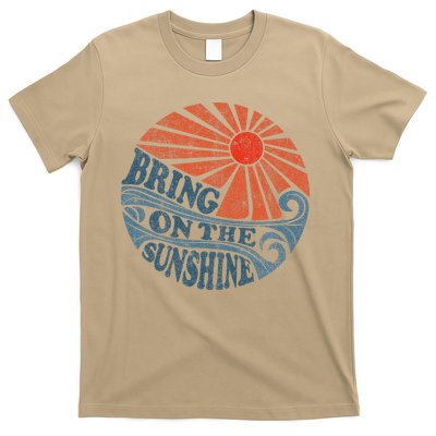 Vintage Bring On The Sunshine Cute Retro 70S Beach Vacation T-Shirt