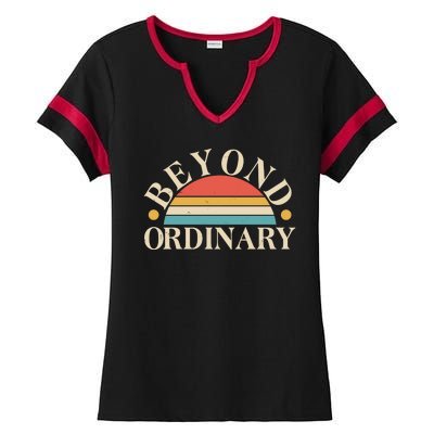 Vintage Beyond Ordinary Ladies Halftime Notch Neck Tee