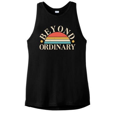 Vintage Beyond Ordinary Ladies PosiCharge Tri-Blend Wicking Tank