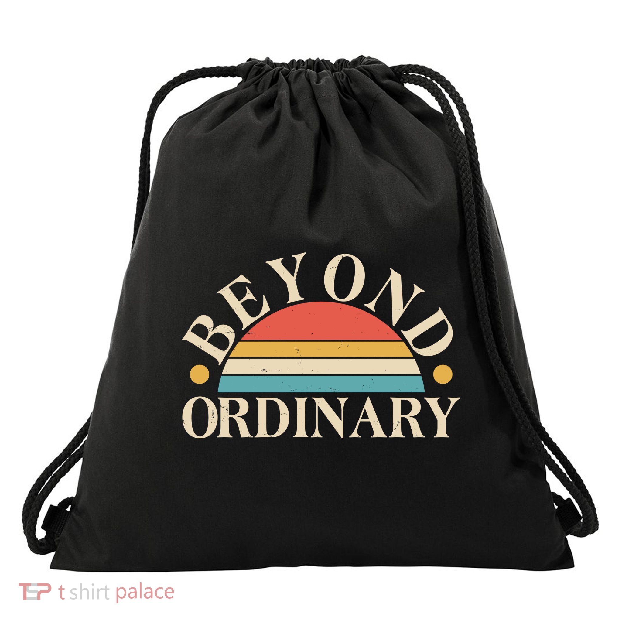 Vintage Beyond Ordinary Drawstring Bag