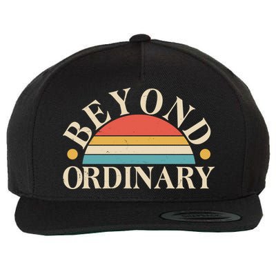 Vintage Beyond Ordinary Wool Snapback Cap