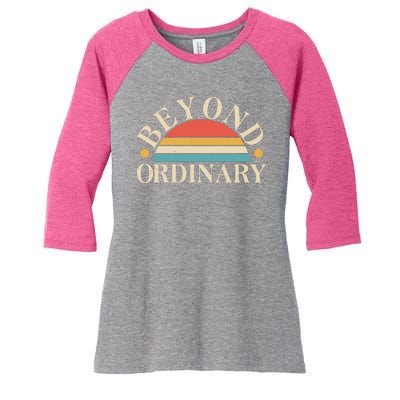 Vintage Beyond Ordinary Women's Tri-Blend 3/4-Sleeve Raglan Shirt