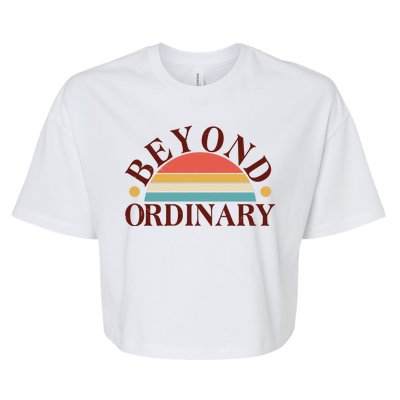 Vintage Beyond Ordinary Bella+Canvas Jersey Crop Tee