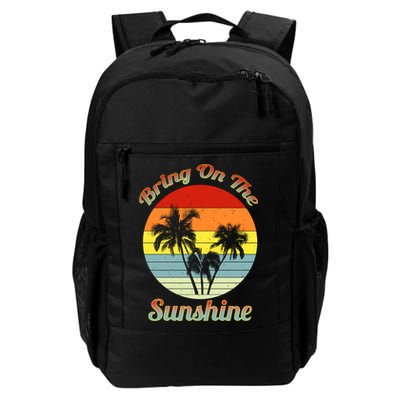 Vintage Bring On The Summer Sunshine Beach Gift Backpack
