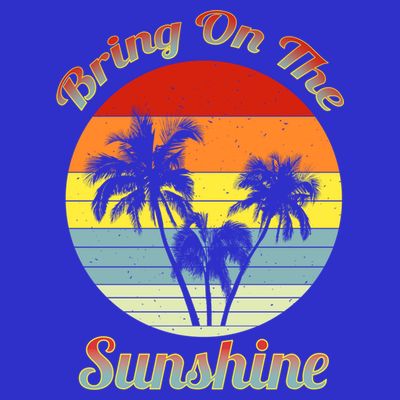 Vintage Bring On The Summer Sunshine Beach Gift T-Shirt