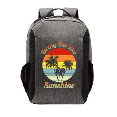 Vintage Bring On The Summer Sunshine Beach Gift Vector Backpack