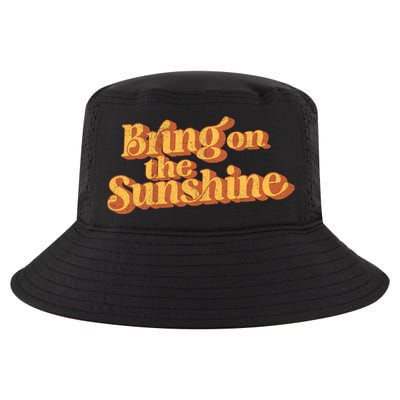 Vintage Bring On The Sunshine Cute Retro 70s Beach Vacation Cool Gift Cool Comfort Performance Bucket Hat