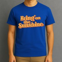 Vintage Bring On The Sunshine Cute Retro 70s Beach Vacation Cool Gift T-Shirt