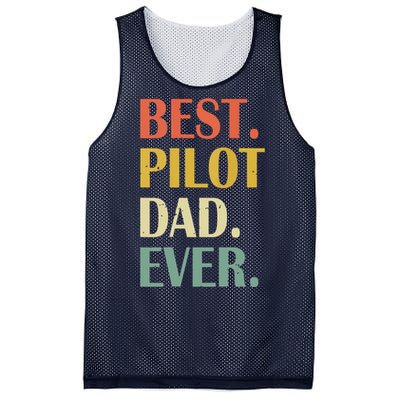 Vintage Best Pilot Dad Ever Fathers Day Funny Gifts Mesh Reversible Basketball Jersey Tank