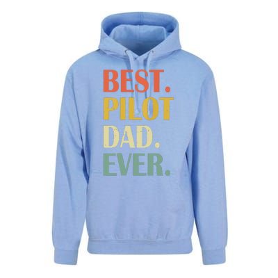 Vintage Best Pilot Dad Ever Fathers Day Funny Gifts Unisex Surf Hoodie