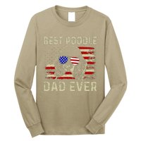 Vintage Best Poodle Dad Ever Dog Lover Tees Fathers Day Gift Long Sleeve Shirt