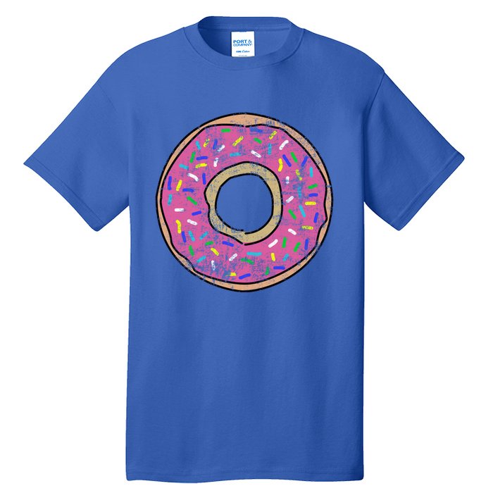 Vintage Big Pink Donut Meaningful Gift Tall T-Shirt