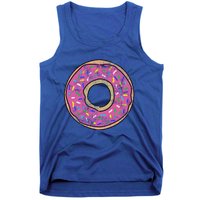 Vintage Big Pink Donut Meaningful Gift Tank Top