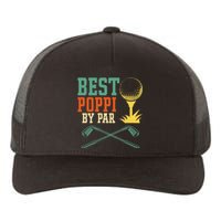 Vintage Best PopPi By Par Disc Golf Gift Dad Fathers Papa Yupoong Adult 5-Panel Trucker Hat