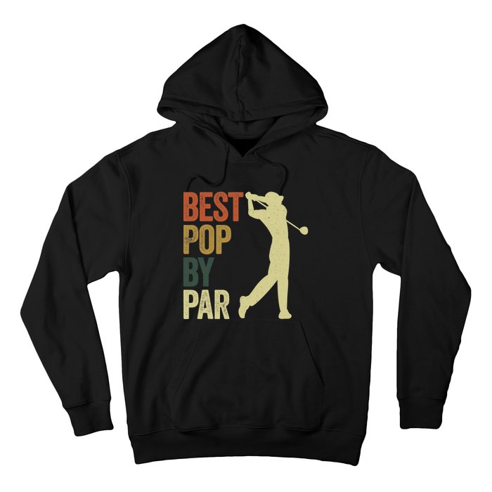 Vintage Best Pops By Par Disc Golf Golfer Fathers Day Hoodie