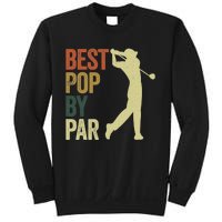 Vintage Best Pops By Par Disc Golf Golfer Fathers Day Sweatshirt