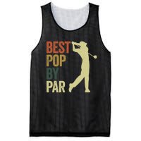 Vintage Best Pops By Par Disc Golf Golfer Fathers Day Mesh Reversible Basketball Jersey Tank