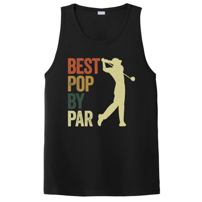 Vintage Best Pops By Par Disc Golf Golfer Fathers Day PosiCharge Competitor Tank