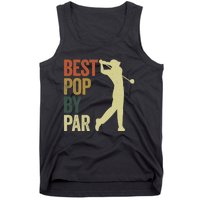 Vintage Best Pops By Par Disc Golf Golfer Fathers Day Tank Top