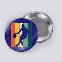 Vintage Basketball Player Dad Mom Brother Gift Button