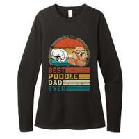 Vintage Best Poodle Dad Ever Funny Puppy Poodle Dog Lover Womens CVC Long Sleeve Shirt