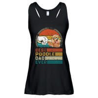 Vintage Best Poodle Dad Ever Funny Puppy Poodle Dog Lover Ladies Essential Flowy Tank