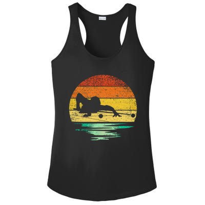 Vintage Billiards Pool Retro Sunset Billiards Ladies PosiCharge Competitor Racerback Tank