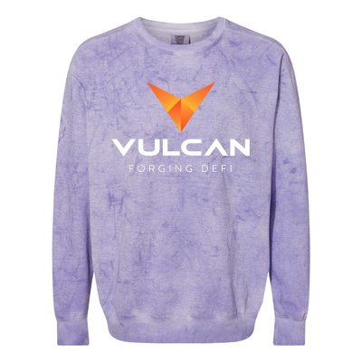 Vulcan Blockchain Premium Colorblast Crewneck Sweatshirt