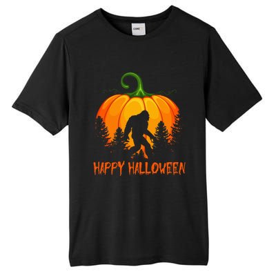 Vintage Bigfoot Pumpkin Halloween Tall Fusion ChromaSoft Performance T-Shirt