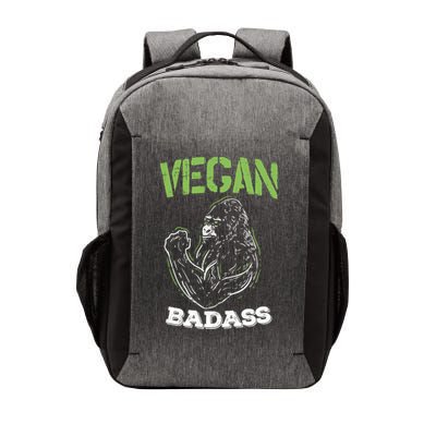 Vegan Badass Plant Powered Muscle Veggie Go Green Fitness Gift Vector Backpack