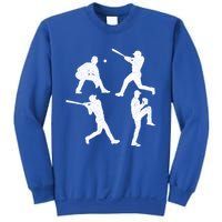 Vintage Baseball Player Gift Sweatshirt