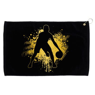 Vintage Bball Player Coach Sports Baller Grommeted Golf Towel