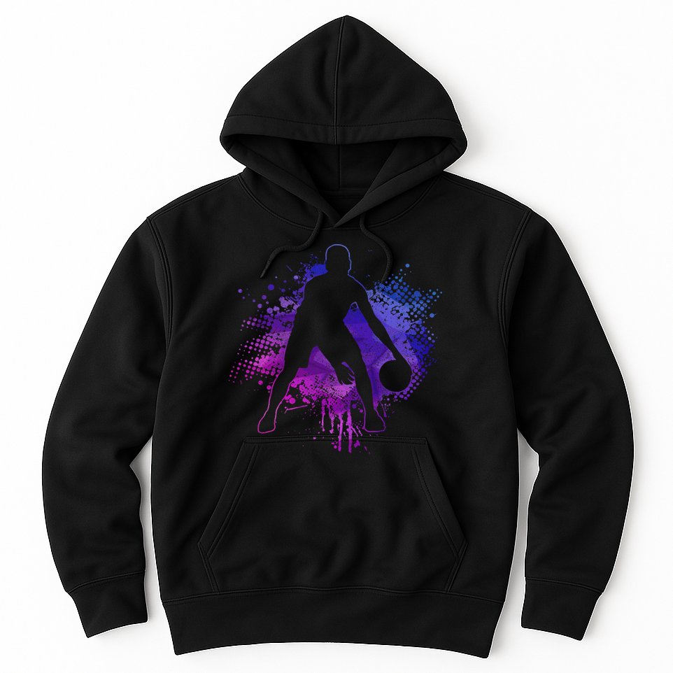 Vintage Bball Player Trainer Sport Baller Hoodie