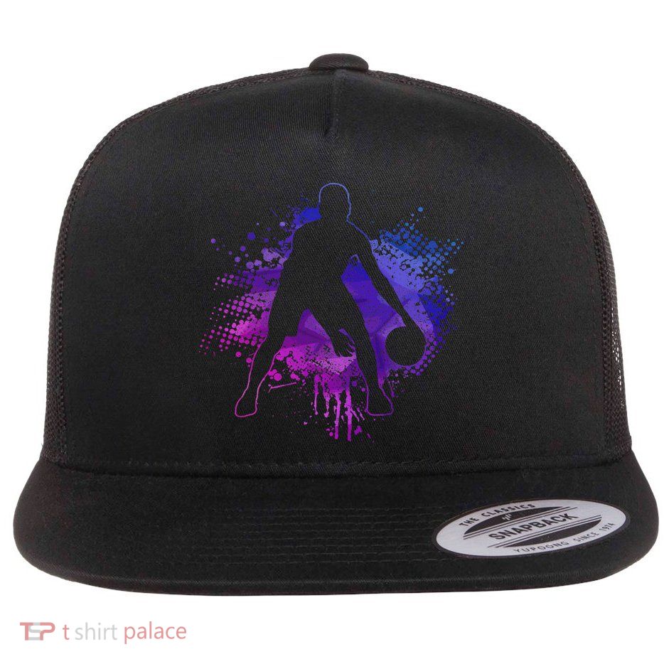 Vintage Bball Player Trainer Sport Baller Flatbill Hat