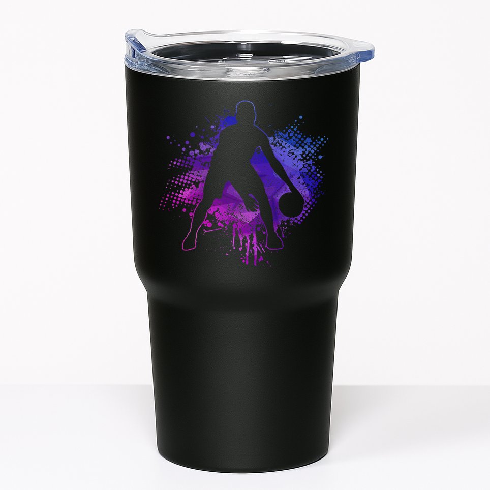 Vintage Bball Player Trainer Sport Baller Tumbler