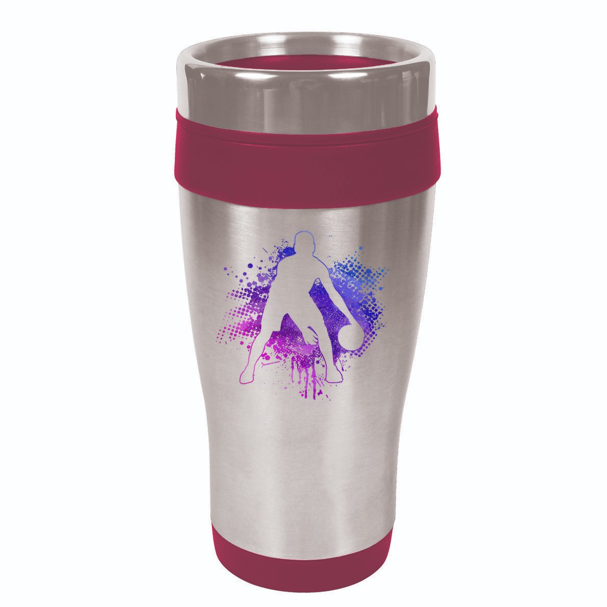 Vintage Bball Player Trainer Sport Baller 16oz Travel Tumbler