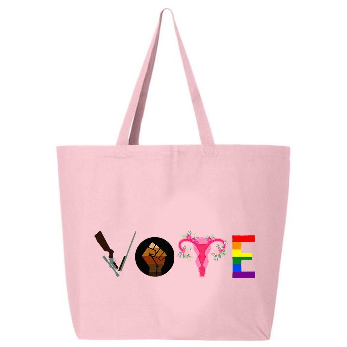 Vote Blm P.R.O C.H.O.I.C.E Gun Lgbtq+ 25L Jumbo Tote