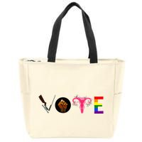 Vote Blm P.R.O C.H.O.I.C.E Gun Lgbtq+ Zip Tote Bag