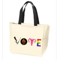 Vote Blm P.R.O C.H.O.I.C.E Gun Lgbtq+ Zip Tote Bag