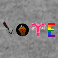Vote Blm P.R.O C.H.O.I.C.E Gun Lgbtq+ 7-Panel Snapback Hat